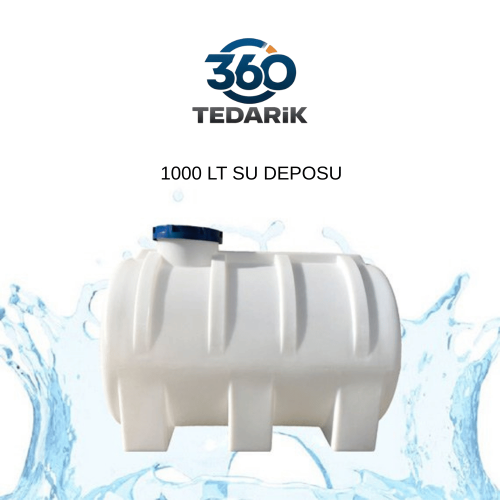 PLASTİK (POLİETİLEN) YATAY SU DEPOSU 1 TON