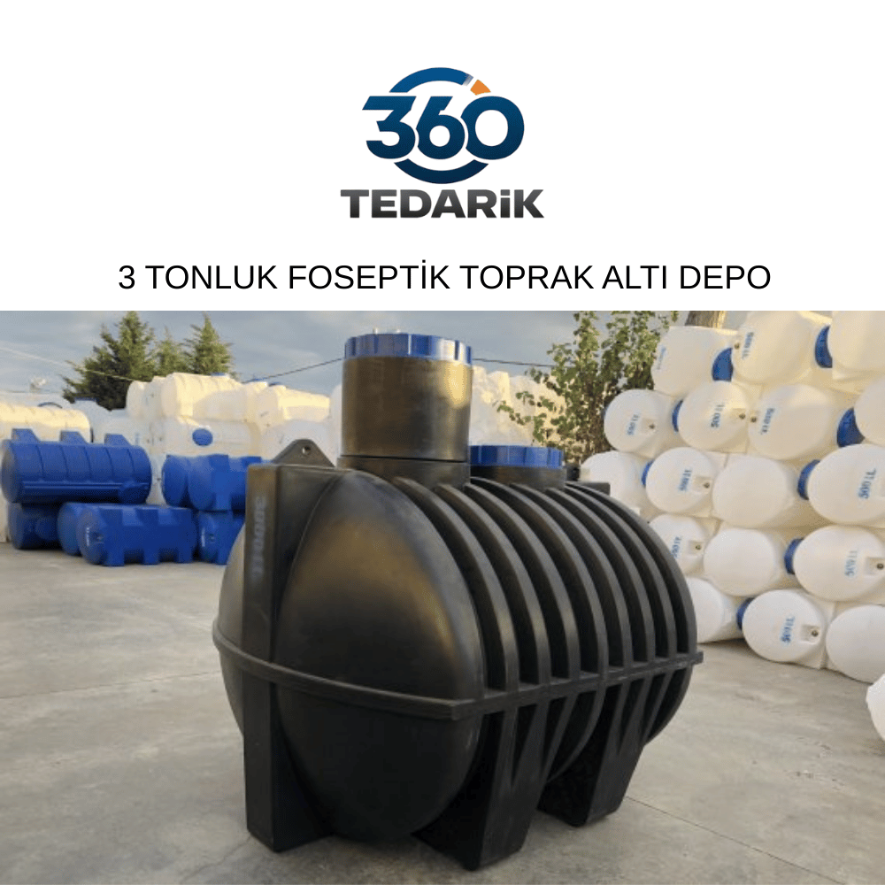PLASTİK (POLİETİLEN) FOSEPTİK TOPRAK ALTI DEPOSU 3 TON