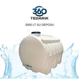 PLASTİK (POLİETİLEN) YATAY SU DEPOSU 5 TON
